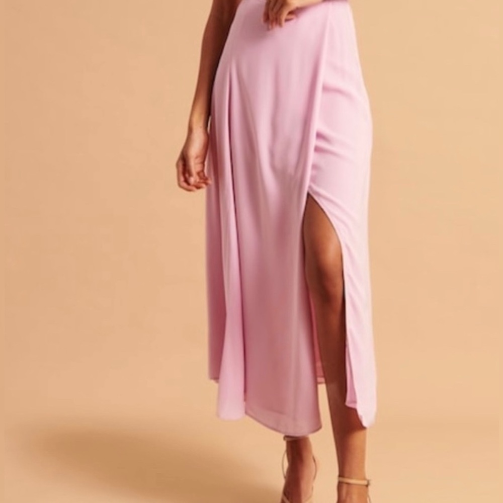 NWT Abercrombie Pink Midi Skirt